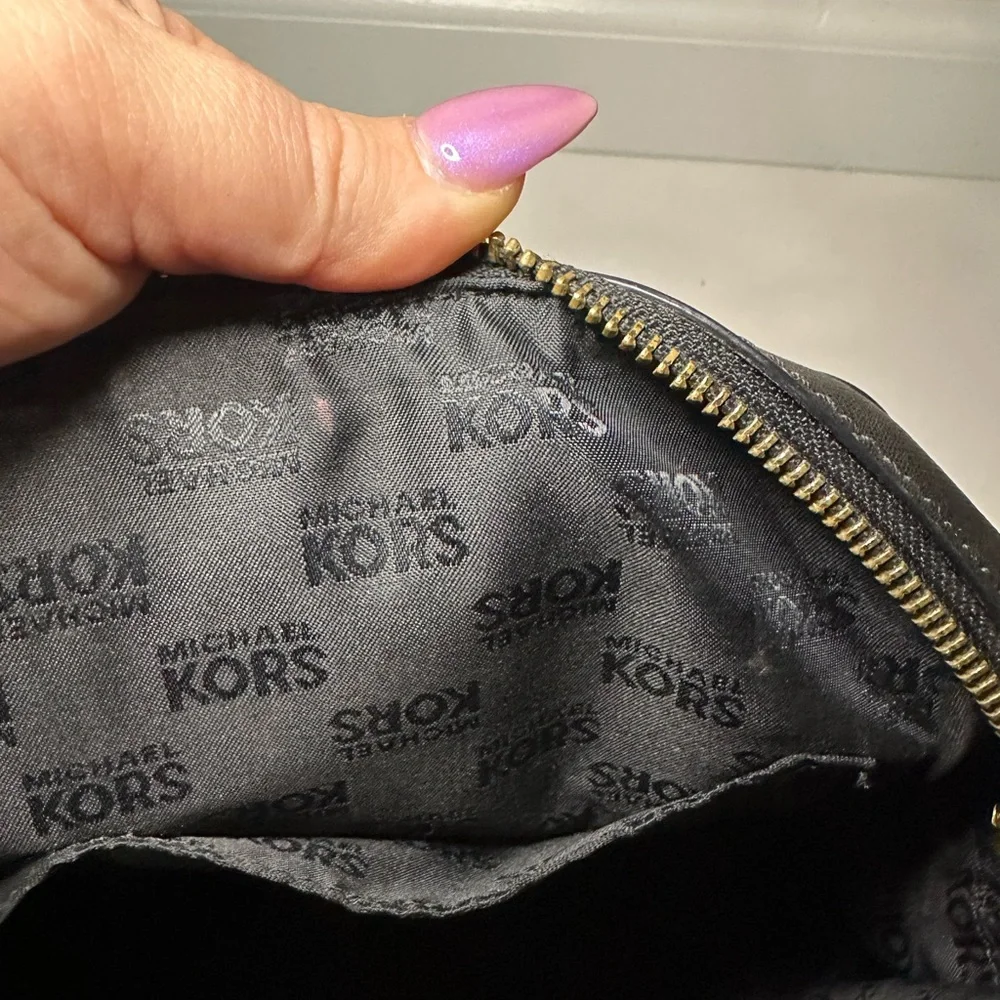 Michael Kors EUC Black Saffiano Leather Jet Set Convertible Satchel